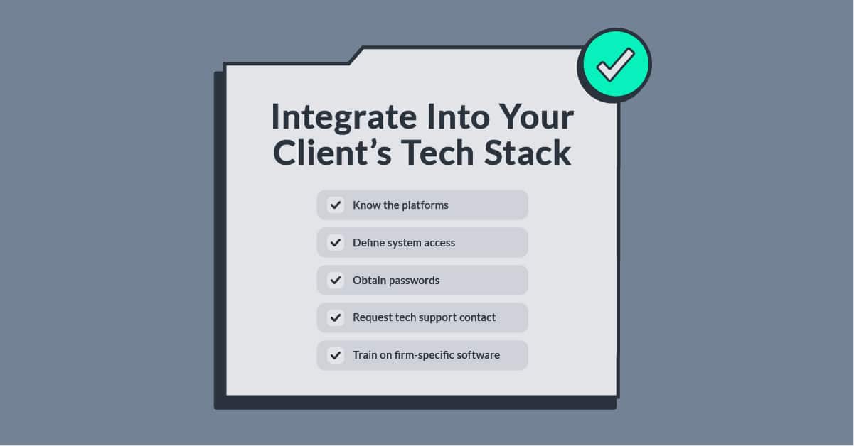 A Freelancer’s Client Onboarding Checklist for a Seamless Project Kickoff 4 Client Tech Stack