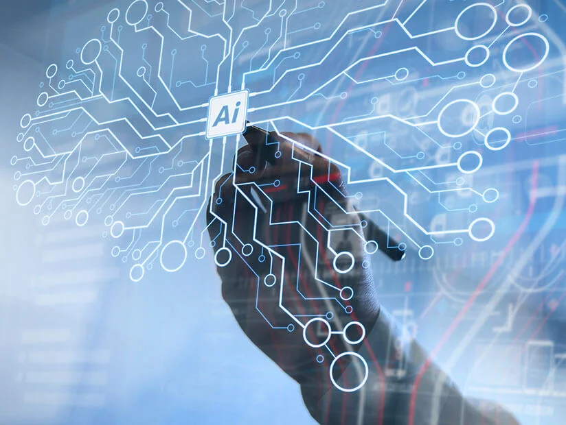 ai machine learning with data mining technology on virtual display 1